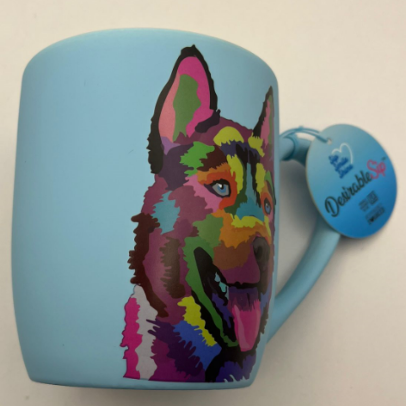 DesirableSip Stoneware Mug for Pet Lovers (German Shepherd)