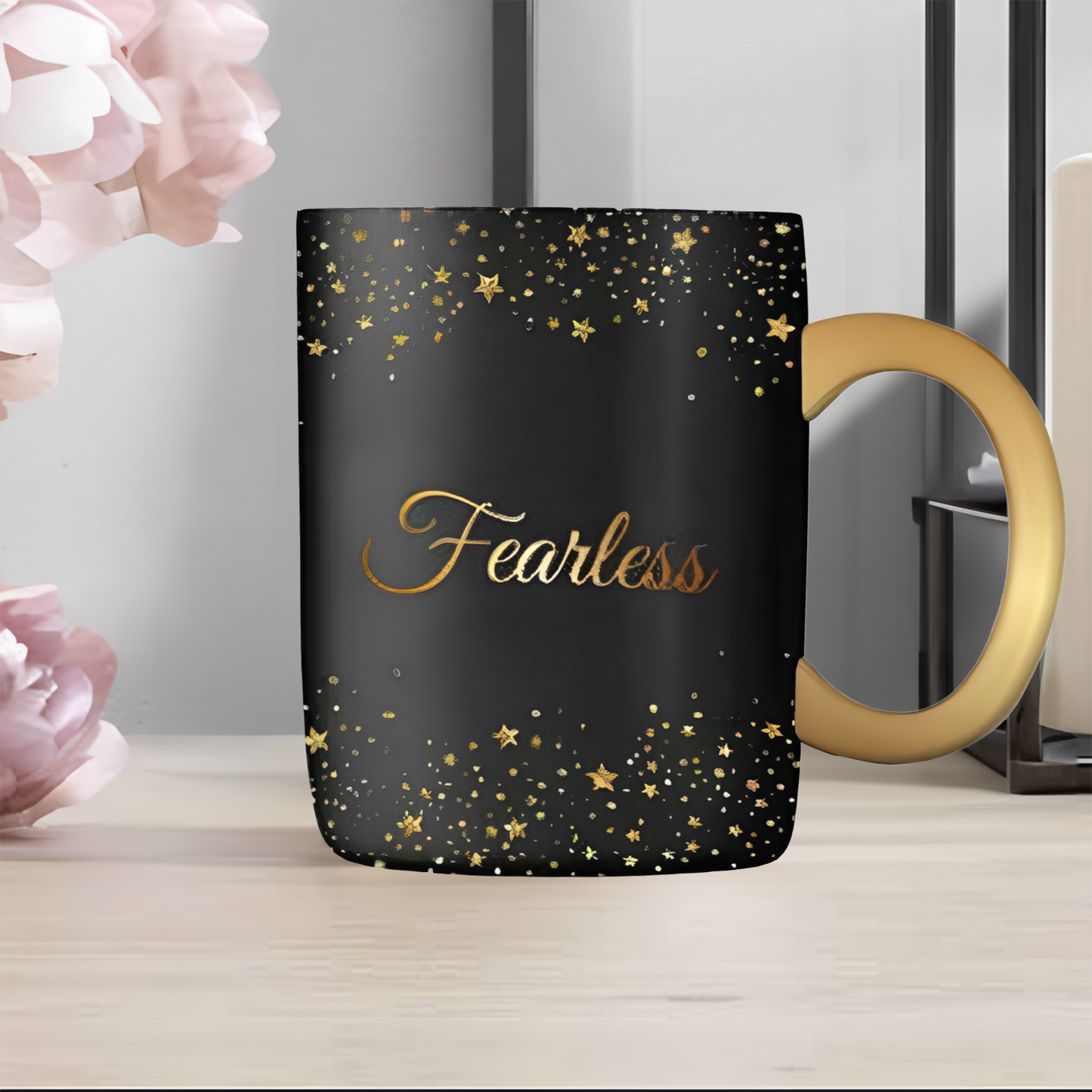 Stoneware "Flawless/Fearless" 18 OZ