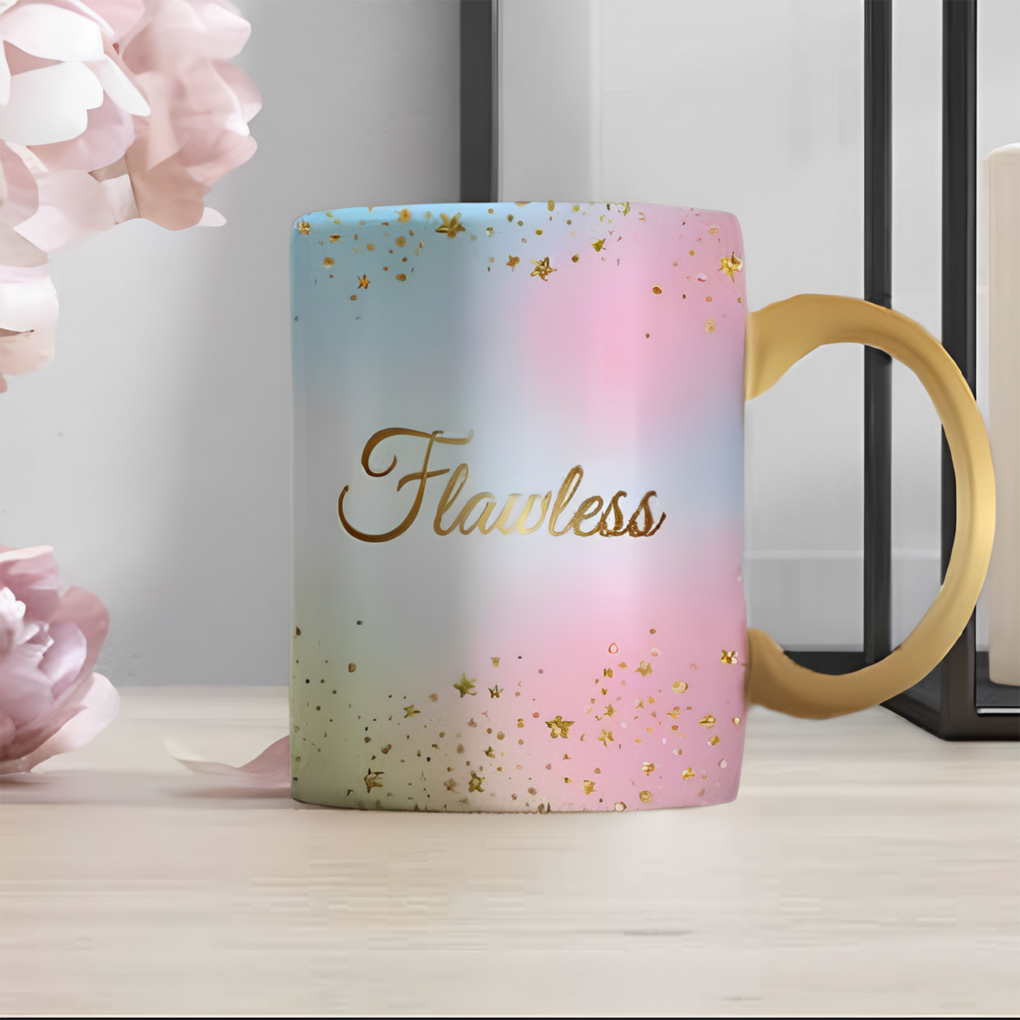 Stoneware "Flawless/Fearless" 18 OZ