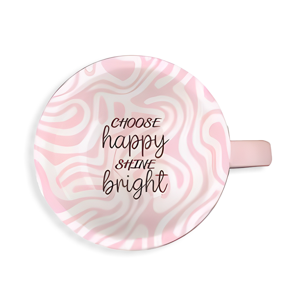 Stoneware "Choose Happy Shine Bright" Mug 12 OZ