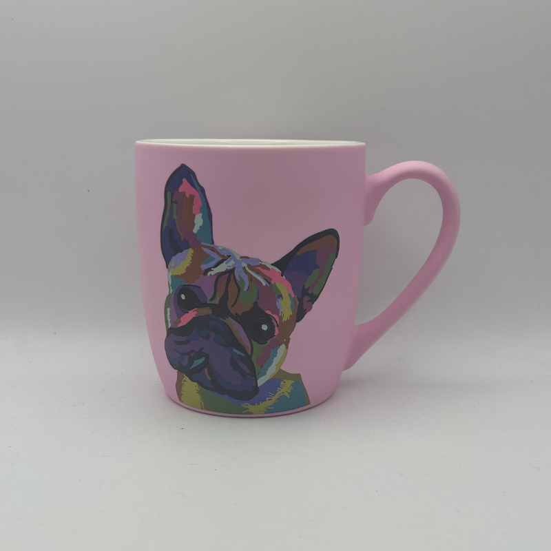 DesirableSip Stoneware Mug for Pet Lovers 18 OZ (French Bulldog) DesirableSip Stoneware Mug for Pet Lovers 18 OZ (French Bulldog)